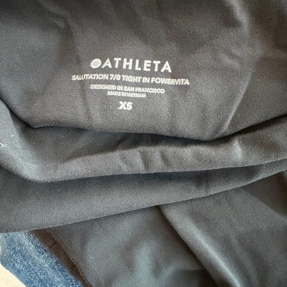 athleta salutation 7/8 tight in powervita - Picture 8 of 11